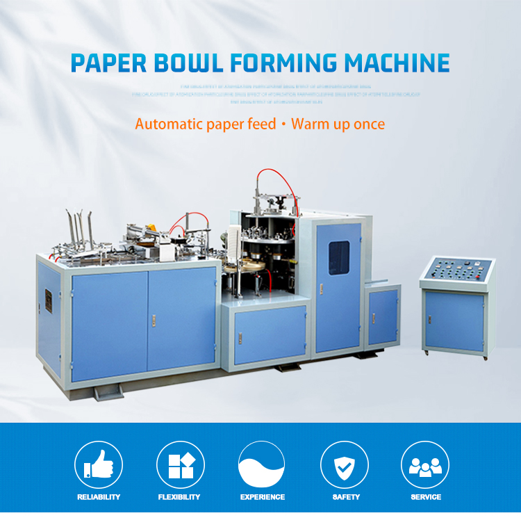 Paper bowl forming machine for food container production projects