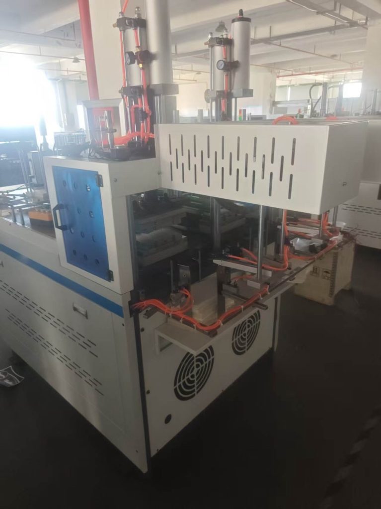 Paper cup embossing machine used for ripple and textured outer cup sleeves
