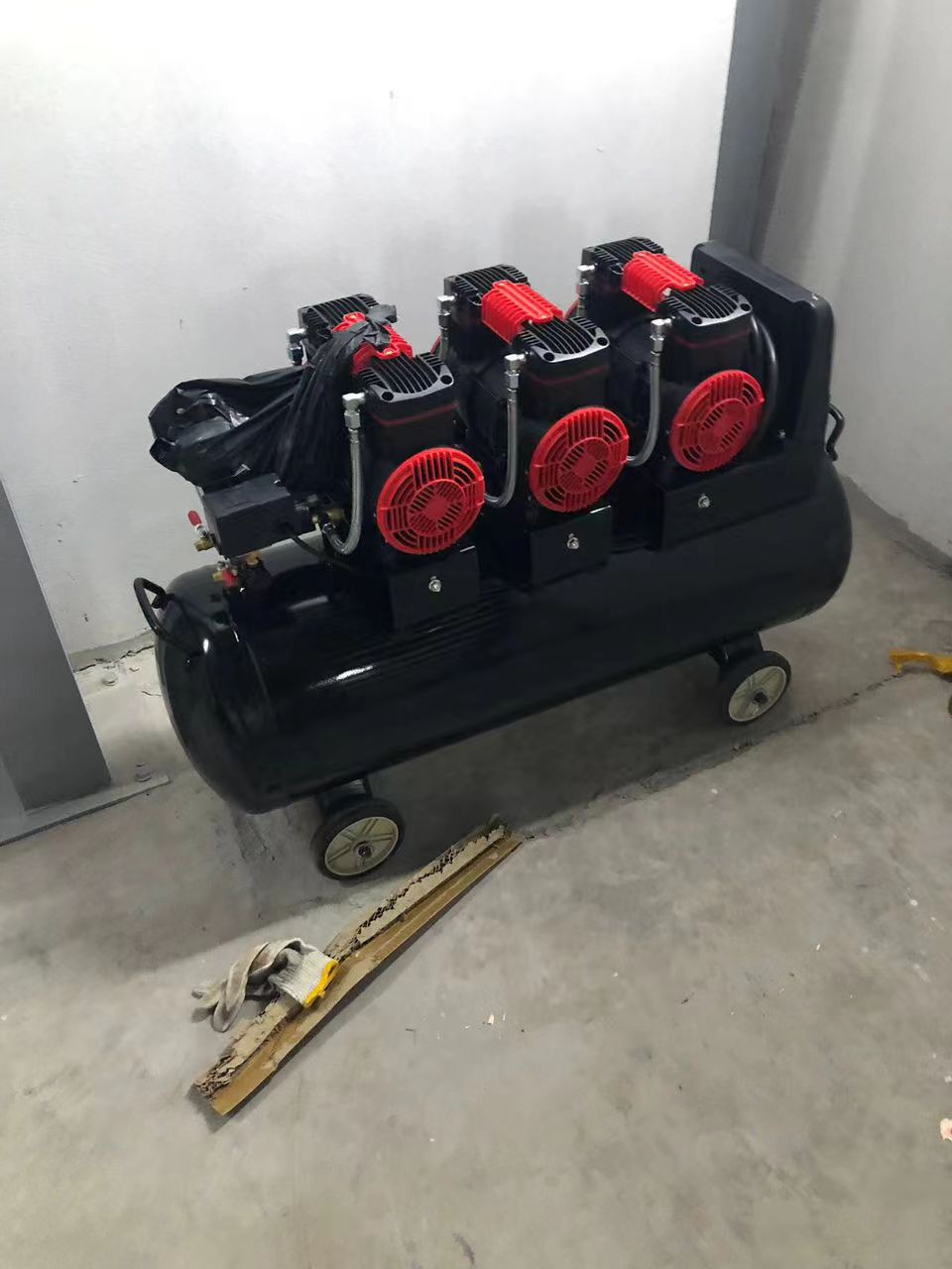 Air compressor prepared for a paper cup machine project