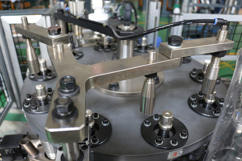 Pneumatic air source control detail inside a paper cup machine