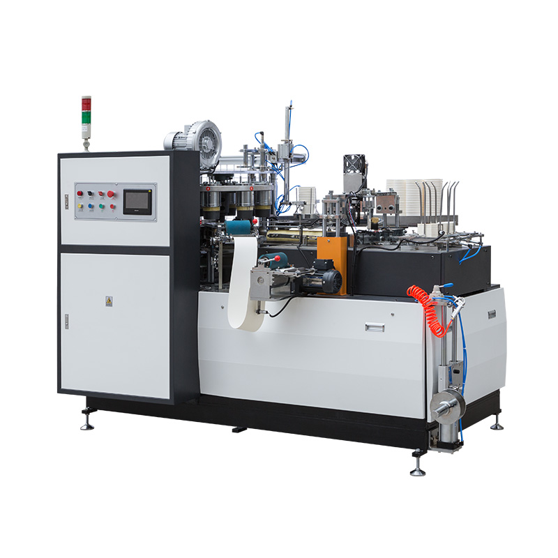 Automatic paper cup machine prepared for cleaning and hygiene planning