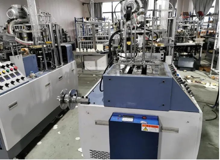 Paper cup forming station reviewed before a temporary process deviation is authorized